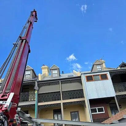 C6e mini crane model successfully executing a mission with over 300kg panels and zero margin for error